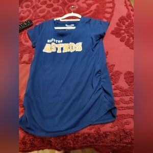Houston Astros T-shirt Maternity Size Medium Says 9 Months And You're Out